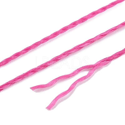 2-Ply Round Waxed Cotton Thread Cords YC-T004-01A-25-1