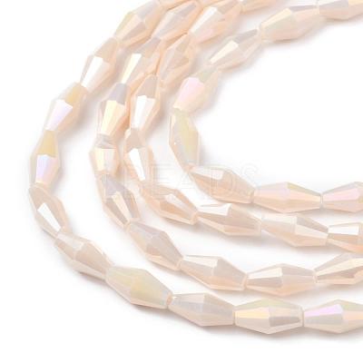 Opaque Glass Beads Strands GLAA-P001-04A-04-1