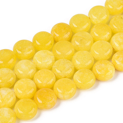 Dyed Natural White Jade Beads Strands G-T143-16K-1