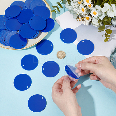 Opaque Acrylic Pendants LS-SACR-WH0006-32C-01-1