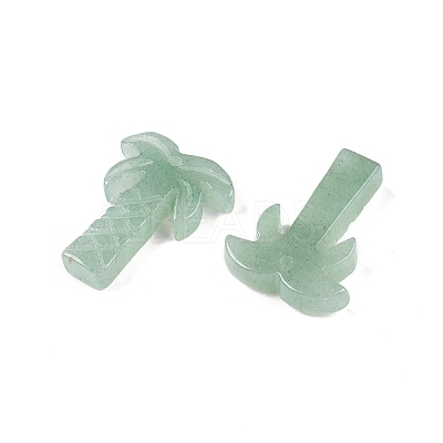 Natural Green Aventurine Coconut Tree Pendants G-N342-02H-1