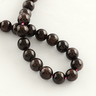 Natural Garnet Gemstone Bead Strands X-G-R263-4mm-1