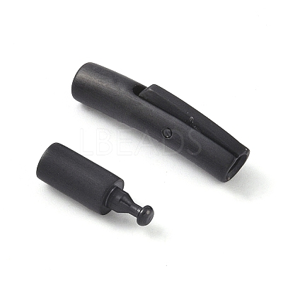 Ion Plating(IP) Column 304 Stainless Steel Bayonet Necklace Clasps STAS-O035-05B-01-1
