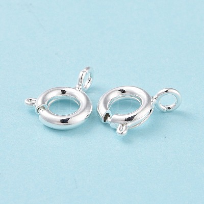 Eco-friendly Brass Spring Ring Clasps KK-D082-01C-S-1