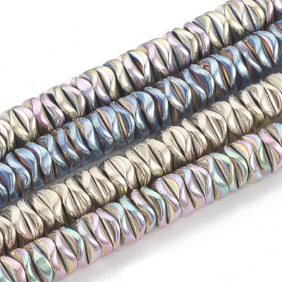 Electroplate Non-magnetic Synthetic Hematite Beads Strands G-N0322-01-1