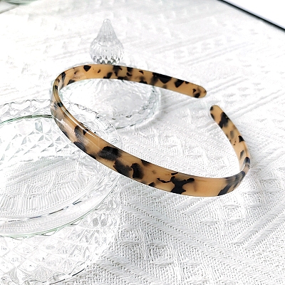 Plain Cellulose Acetate(Resin) Hair Bands PW-WGB2655-05-1