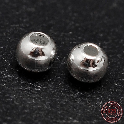 925 Sterling Silver Beads STER-F012-01G-1