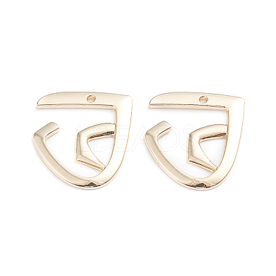 Alloy Open Back Bezel Pendants X-PALLOY-I197-16G-1