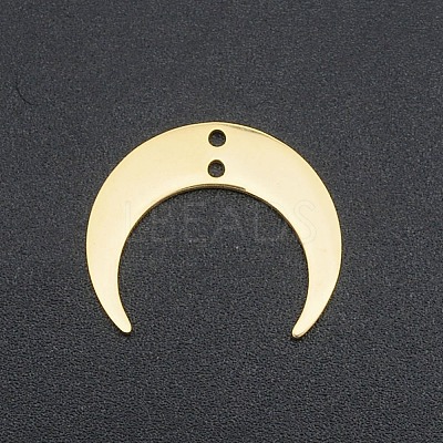 201 Stainless Steel 2-Loop Link Charms STAS-N090-LA039-2-G-1