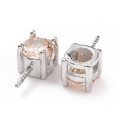 Rhodium Plated 925 Sterling Silver Peg Bails STER-D035-47P-02-1