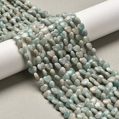 Natural Amazonite Beads Strands G-P575-C12-6mm-1