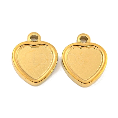 Ion Plating(IP) 304 Stainless Steel Pendant Cabochon Settings STAS-P365-11G-1