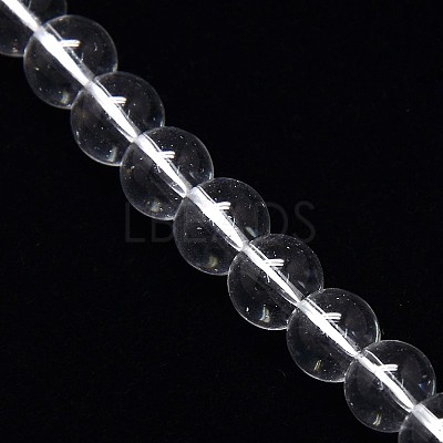 Crystal Glass Round Beads Strands EGLA-F037-8mm-B02-1