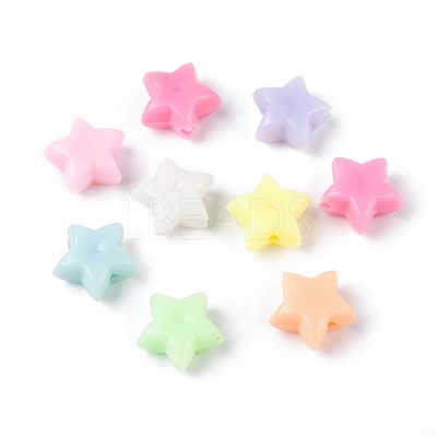 Opaque Acrylic Beads MACR-S296-74-1