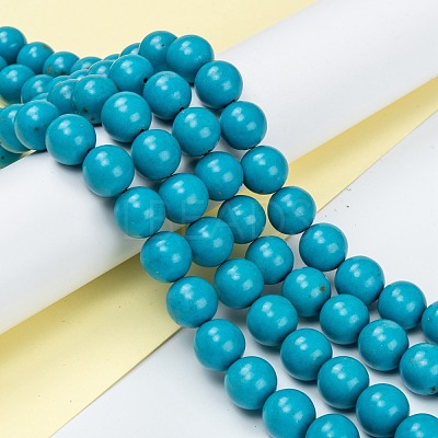 Natural Howlite Beads Strands G-C180-15A-1