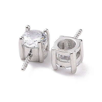 Anti-Tarnish Rhodium Plated 925 Sterling Silver Peg Bails STER-D035-47P-10-1