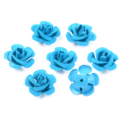 Flocky Aluminum Beads FALUM-S001-001J-1