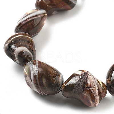 Dyed Natural Trochus Shell Beads Strands BSHE-Z006-02E-1