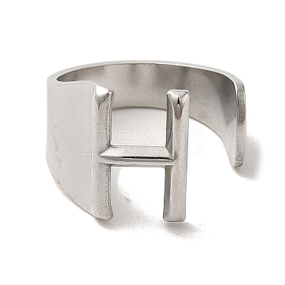 Non-Tarnish 201 Stainless Steel Finger Rings RJEW-H223-04P-H-1