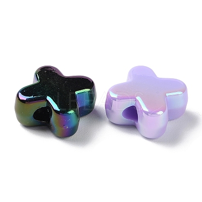 UV Plated Acrylic Beads X-SACR-G034-06-1