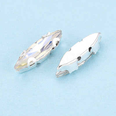 Sew on Rhinestone Montee Beads KK-T071-02C-1