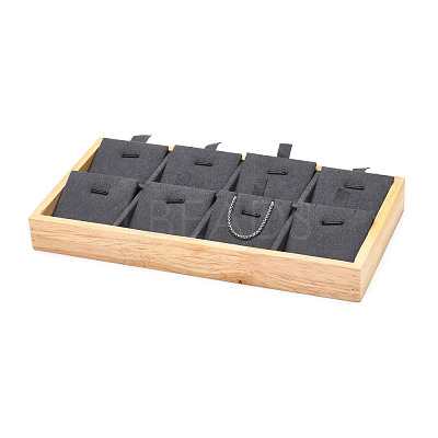 Wood Covered with Microfiber Pendant Display Stands NDIS-F003-02B-1
