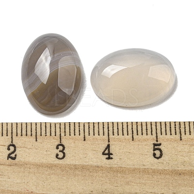 Natural Grey Agate Gemstone Cabochons G-C115-01A-26-1