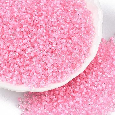 8/0 Inside Colours Transparent Glass Seed Beads SEED-T007-06G-1