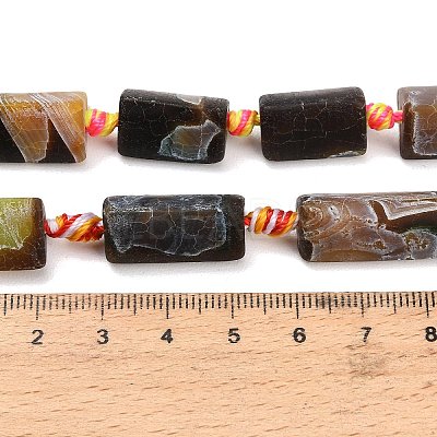 Natural Weathered Agate Beads Strands G-A321-F02-01A-1