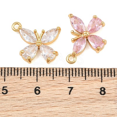 Brass Pave Cubic Zirconia Pendants CU-CBA7392-11G-1