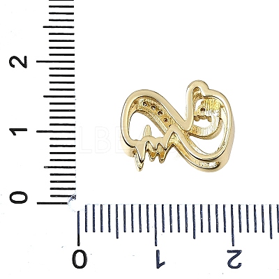 Brass Micro Pave Clear Cubic Zirconia Beads CU-CBAEEA8-24G-1
