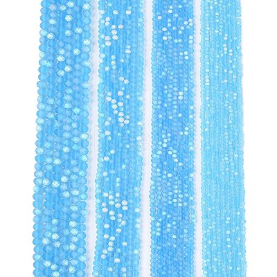 Transparent Glass Beads Strands EGLA-A044-T3mm-MB08-1