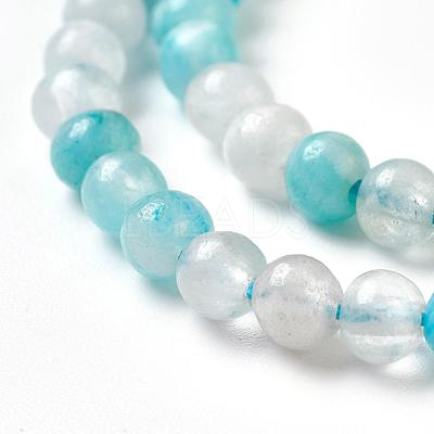 Natural Gemstone Hemimorphite Round Beads Strands G-L145-4mm-01-1