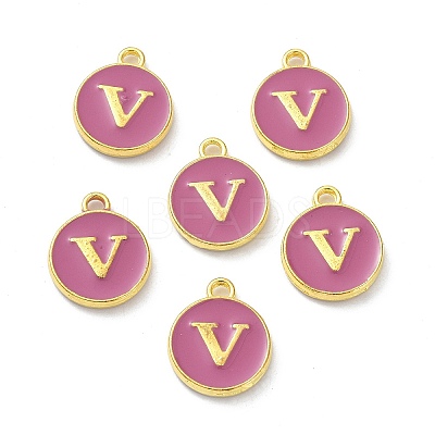 Golden Plated Alloy Enamel Charms ENAM-XCP0001-13V-1