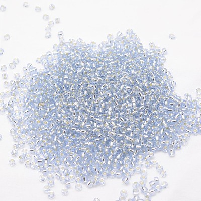 8/0 Transparent Glass Round Seed Beads SEED-J010-F8-32-1