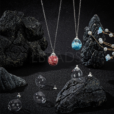 10Pcs Alloy Bead Cap Pendant Bails FIND-SC0010-61-1