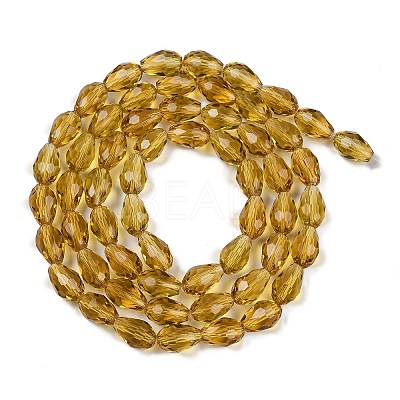 Transparent Glass Beads Strands EGLA-N013-T8mm-D08-1