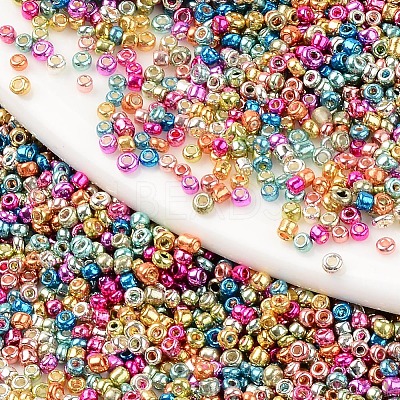 12/0 Plated Glass Seed Beads SEED-T005-05A-1