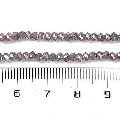 Baking Electroplate Glass Beads Strands DGLA-A039-J4mm-B06-1
