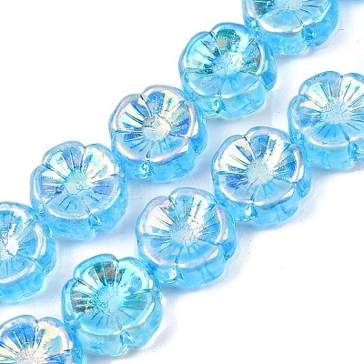 Czech Pressed Glass Beads GLAA-I061-30-1