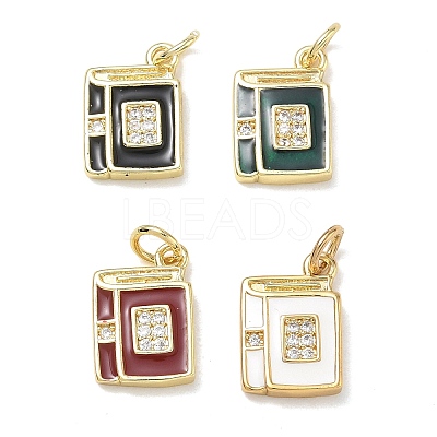 Brass with Crystal Rhinestone & Enamel Charms RB-CBA6830-10G-01-1