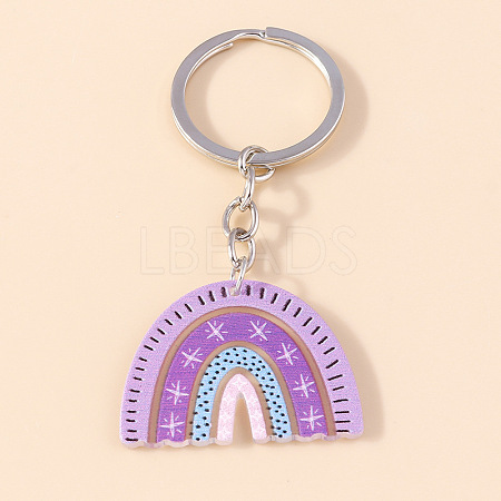 Acrylic Rainbow Pendant Keychain RABO-PW0001-078Q-1