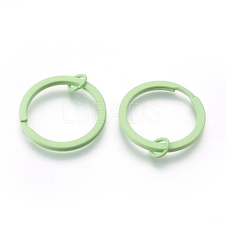 Spray Painted Iron Split Key Rings IFIN-L038-02-FF-1