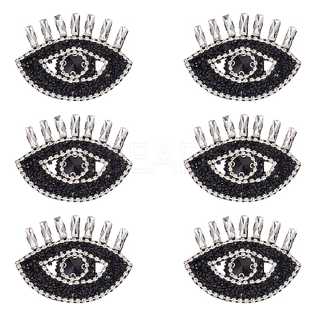 Evil Eye Shape Appliques LS-DIY-WH0401-33-1