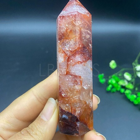 Tower Natural Ferruginous Quartz Healing Stone Wands PW-WG58986-01-1