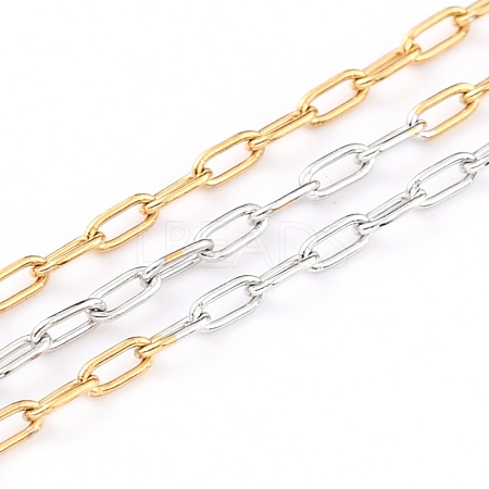Two Tone 304 Stainless Steel Paperclip Chains CHS-B001-11A-1