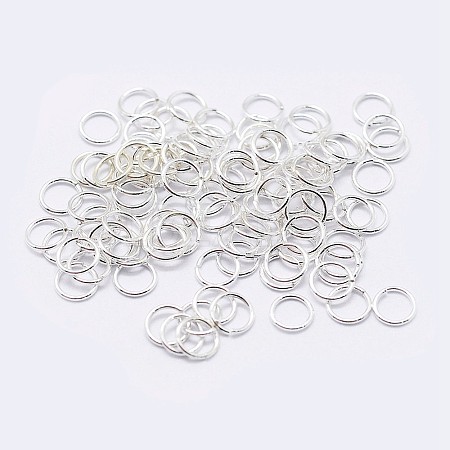 925 Sterling Silver Saw Cut Open Jump Rings STER-F036-02S-0.9x5mm-1