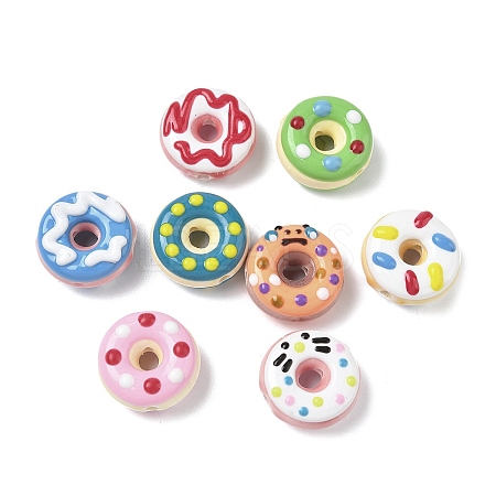 Handmade Porcelain Enamel Beads PORC-K003-09-1
