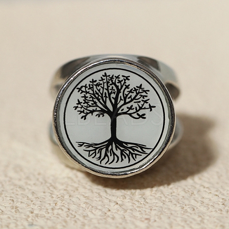Tree of Life Urn Ashes Ring PW-WGCA7CF-03-1