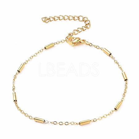 Ion Plating(IP) 304 Stainless Steel Cable Chain Bracelets BJEW-JB05655-1